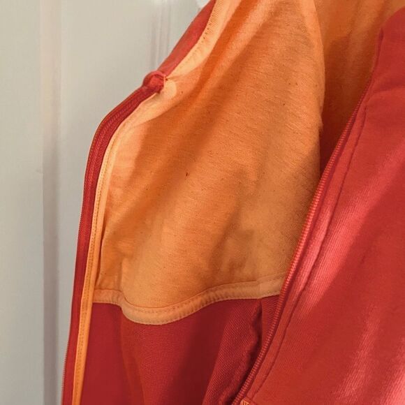 The North Face Zipper Knit Jacket Coral Orange L - Picture 4 of 9